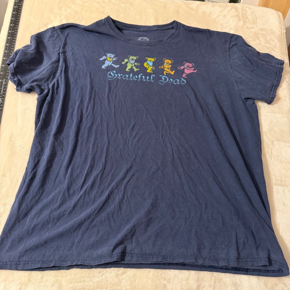 Ripple Junction Grateful Dead Dancing Bears Graphic T-Shirt Navy Blue 2X